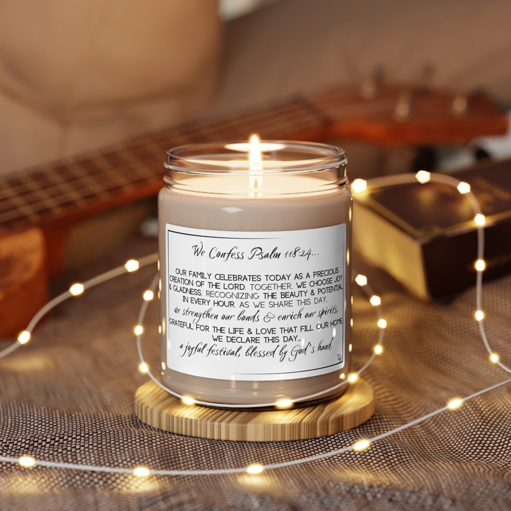 candles with scripture